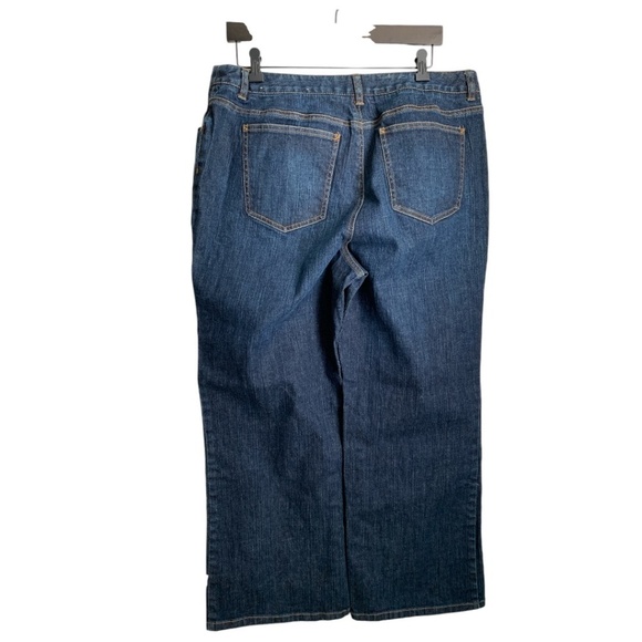 Talbots Women's Jeans Size 14W Talbots Petites Stretch Vintage Denim Jeans - Picture 3 of 6
